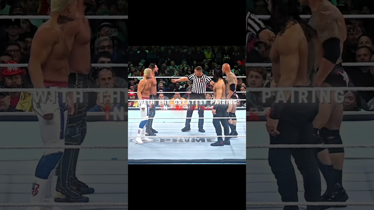 Roman & Rock Vs Cody & Seth At WrestleMania 40 🥵 Edit