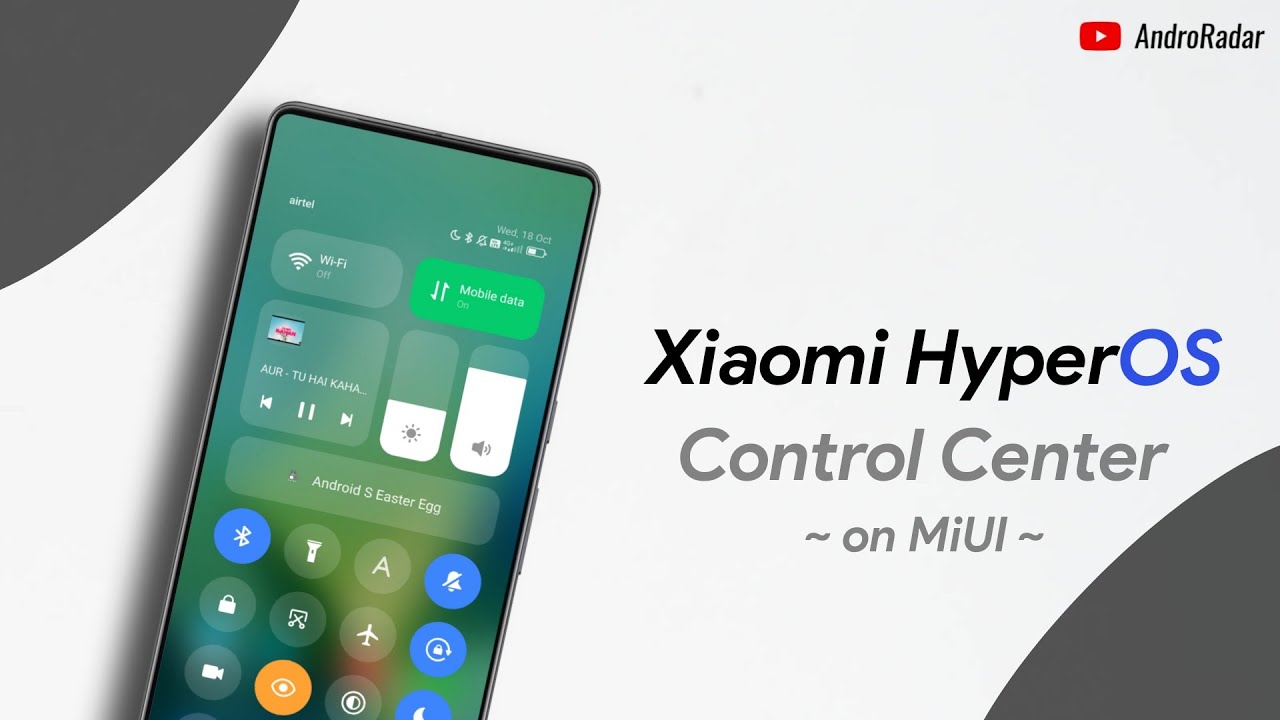 Install Xiaomi HyperOS CONTROL CENTER on MiUI | Xiaomi HyperOS UI | ANDRORADAR