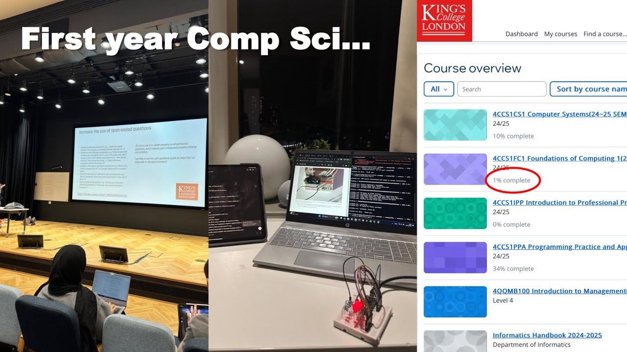 Starting Computer Science at University (from Scratch, First Year)