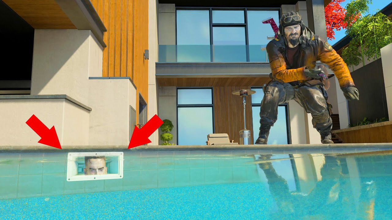 HE WAS SPYING ON ME FROM INSIDE THE POOL THE WHOLE TIME?!?!?