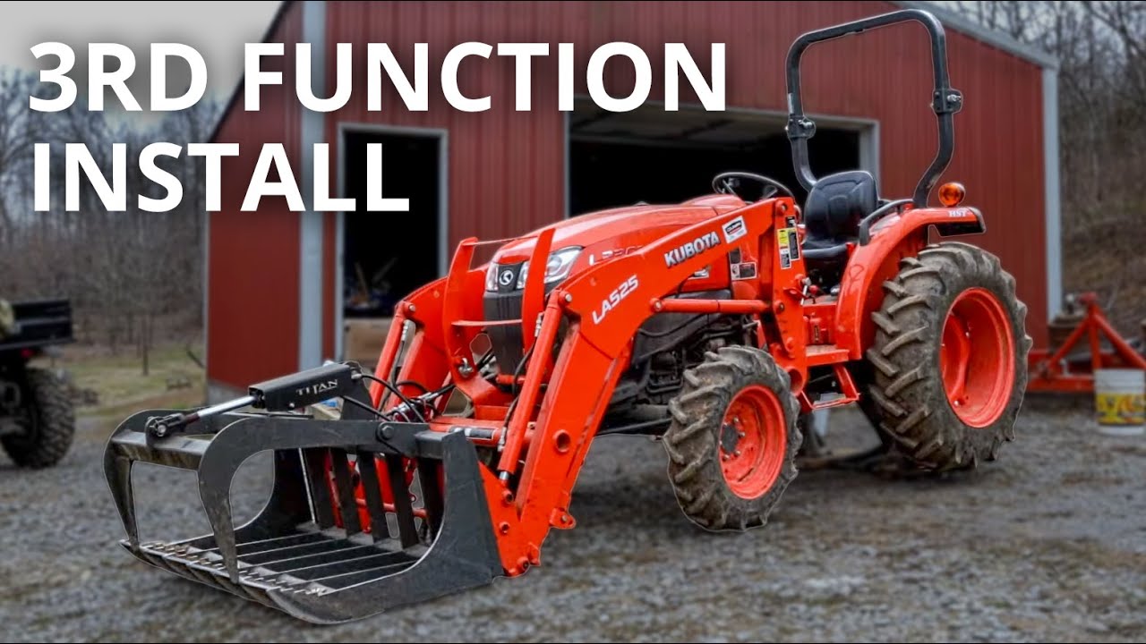 Как установить комплект Summit 3rd Function Kit для трактора Kubota L3901 L3301 L2501 L3200