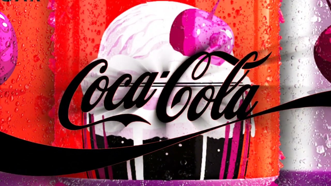 Coca Cola Logo History but it's C H E R R Y F L O A T