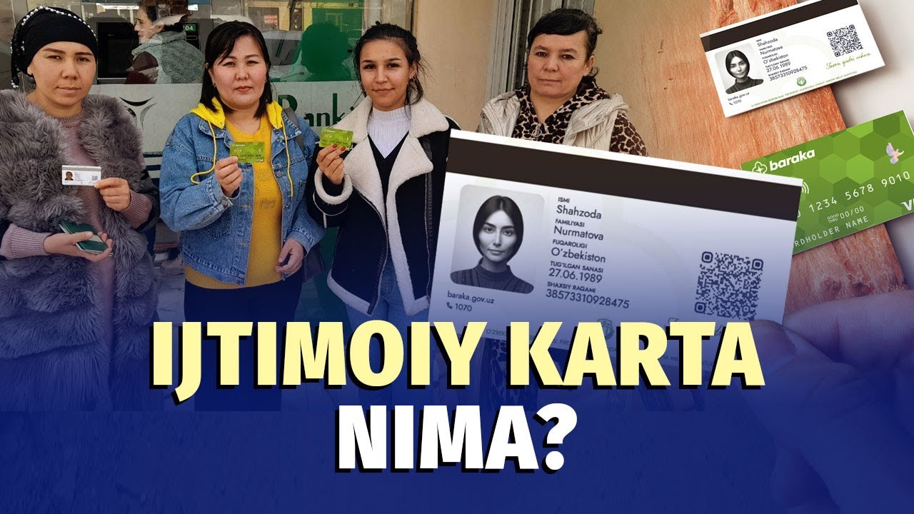 Ijtimoiy karta tarqatish boshlandi. Bu qanaqa karta?