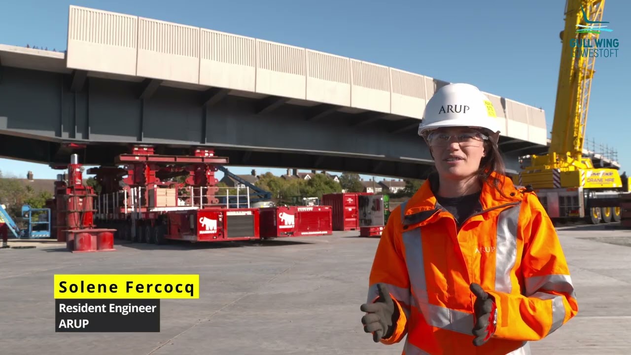 First section of Gull Wing bridge successfully installed