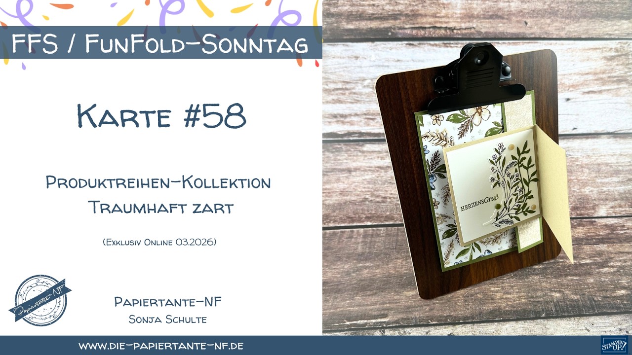 FunFold Karte #58: Exklusiv Online | Produktreihen-Kollektion Traumhaft zart von Stampin' Up!