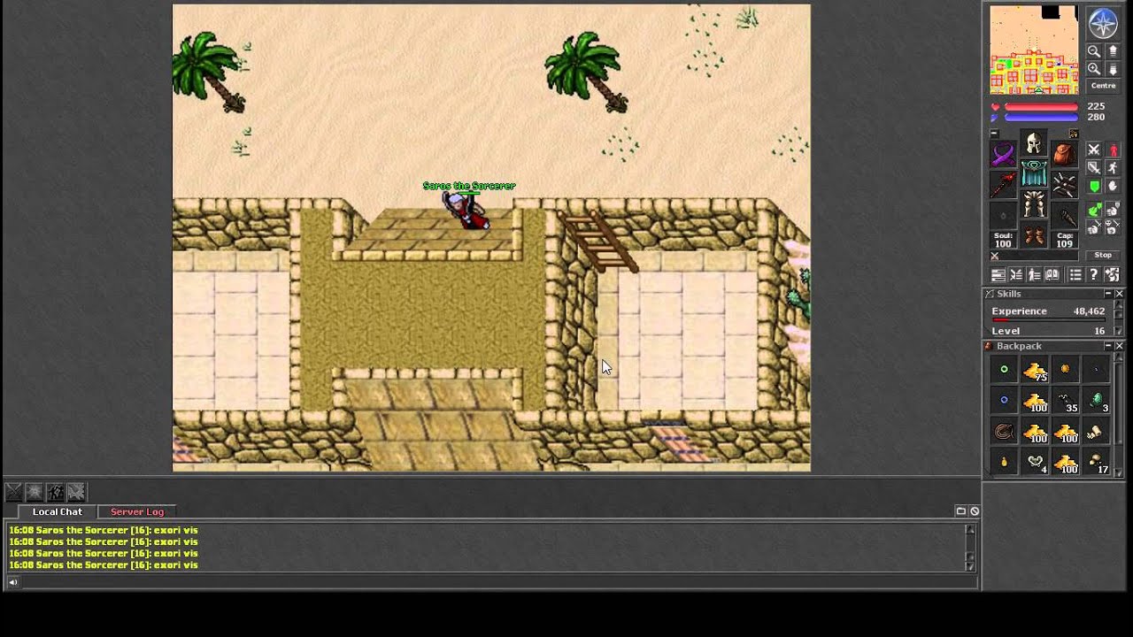 Tibia larva cave (droga i expienie) sorcerer PL by BoleqxTV