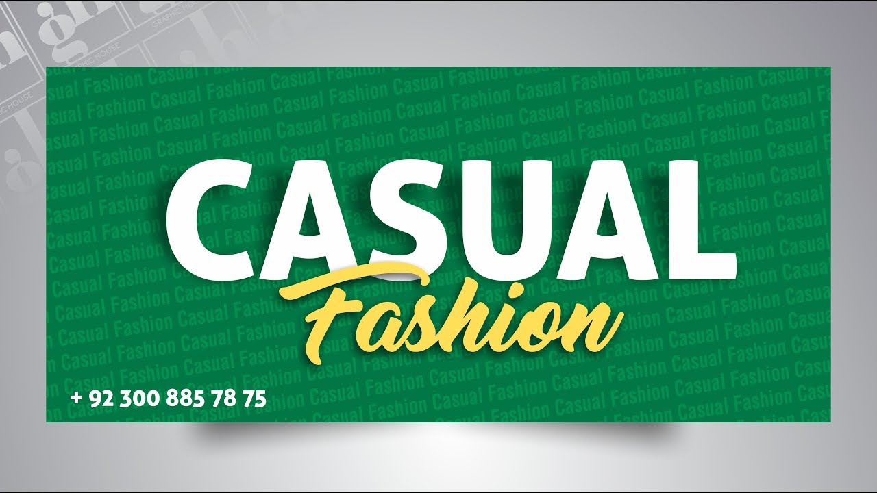Fashion Banner Design in coreldraw  || Urdu | हिंदी|| #Graphic House
