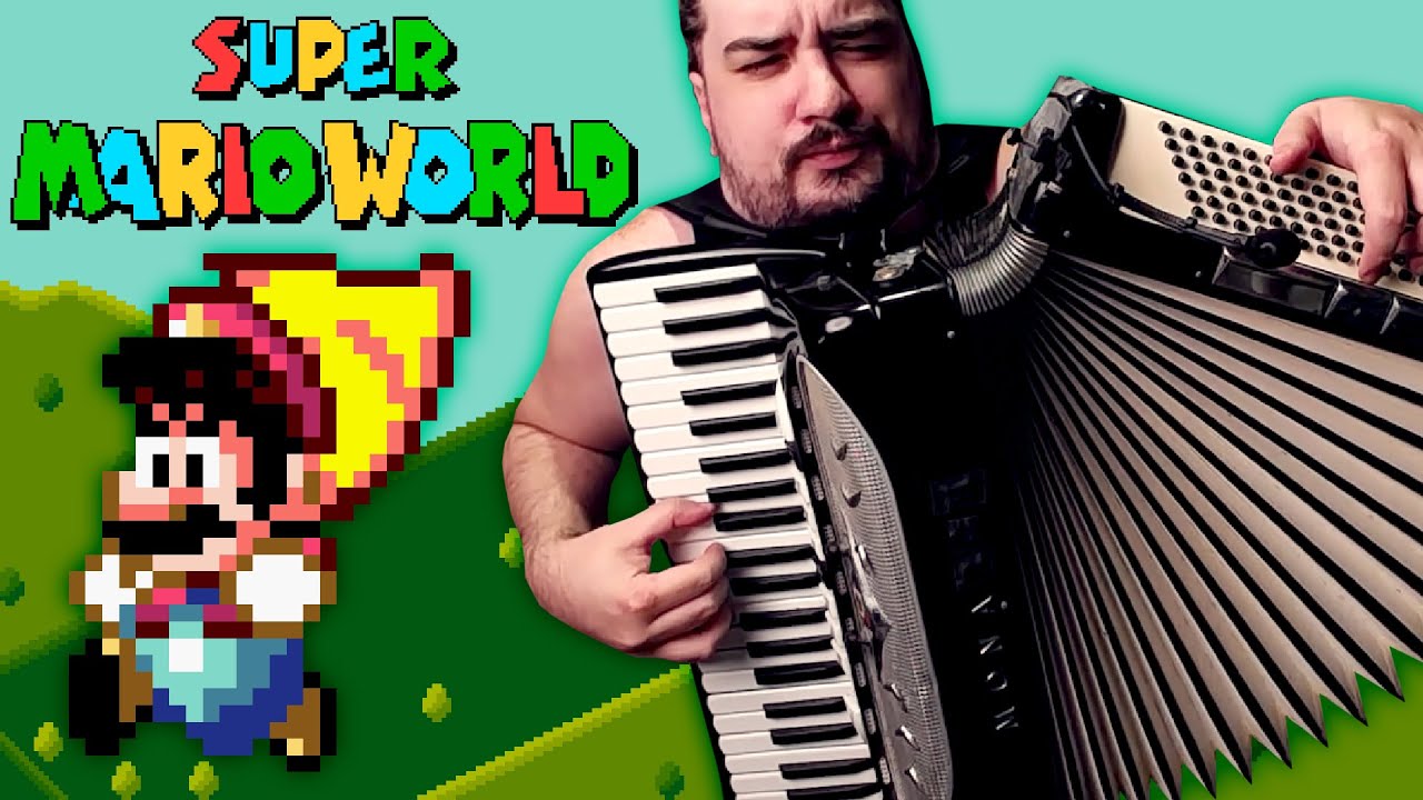 Super Mario World overworld accordion cover