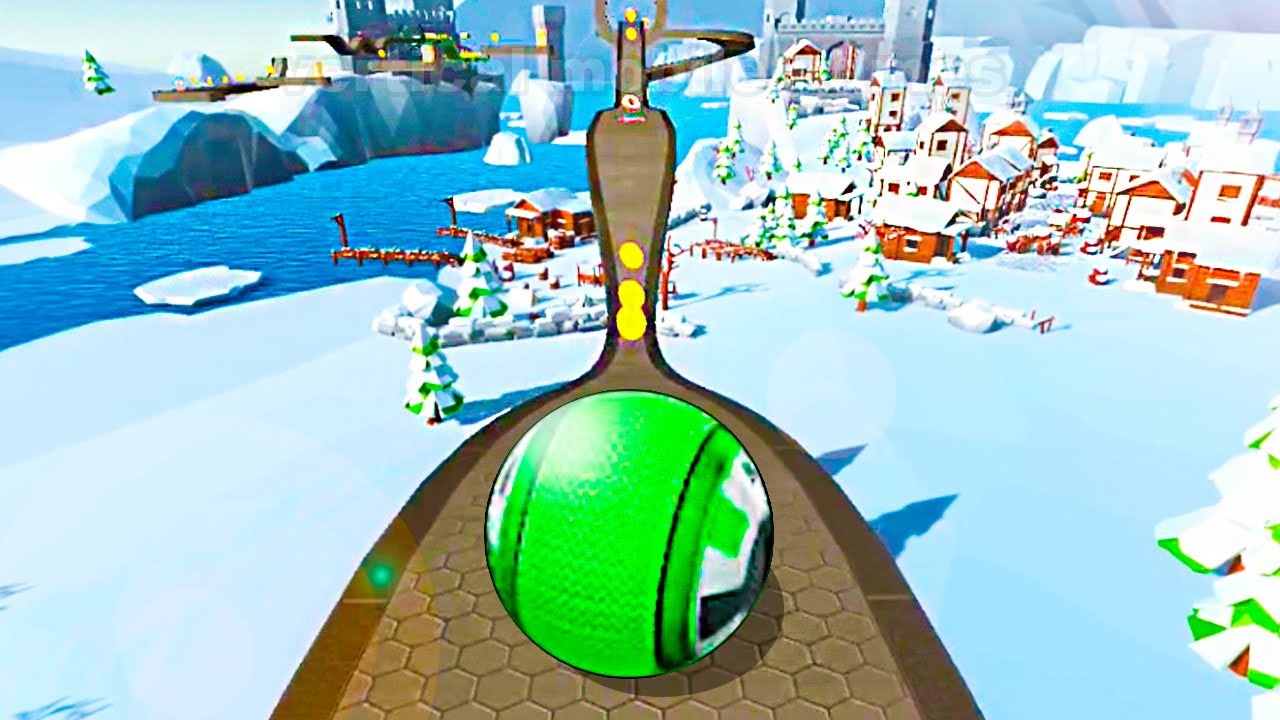 Rolling Ball Sky Escape in Fullscreen Mode