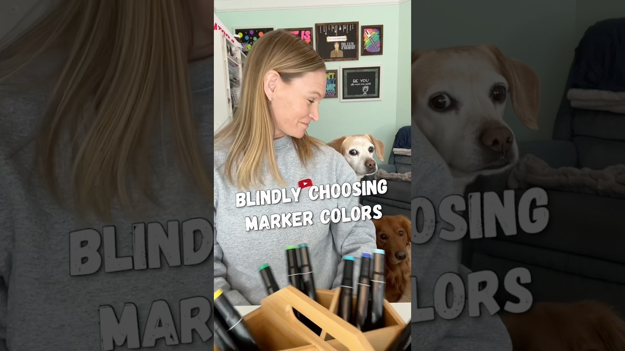 Blindly Choosing Alcohol Marker Colors&hellip; and Lettering.  Is B Your Favorite, Too?
