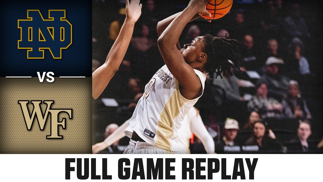 Notre Dame vs. Wake Forest Full Game Replay | 2025-26 ACC Women's Basketball