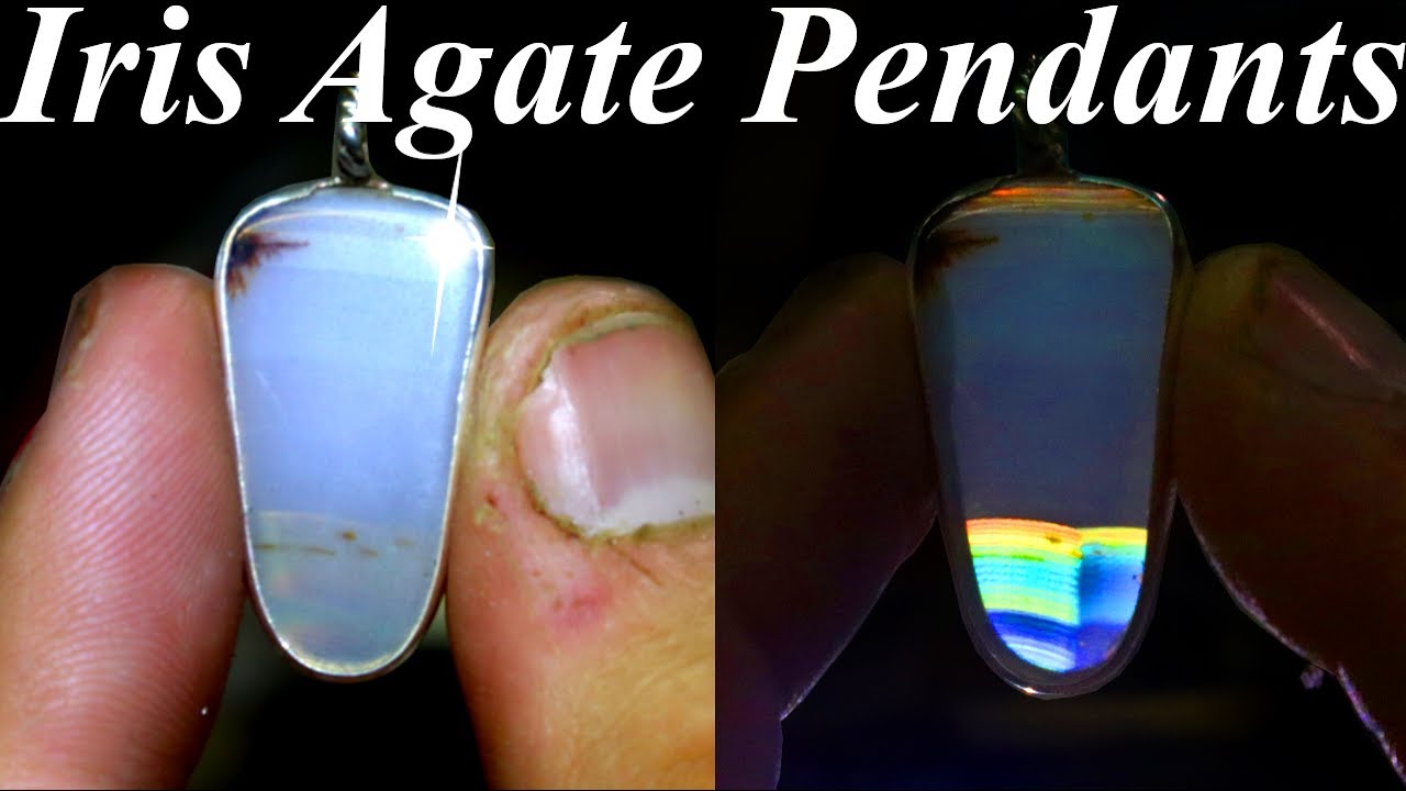 IRIS AGATE JEWELRY!? Step-by-Step Silversmithing Open Backed Iris Agate Pendants from Scratch!