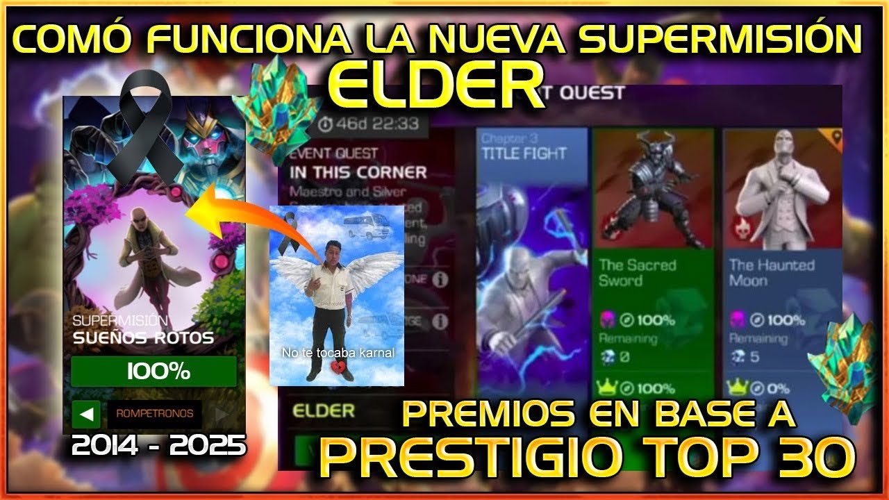 C&oacute;mo FUNCIONA la SUPERMISI&Oacute;N MENSUAL (ELDER) PREMIOS x PRESTIGIO -TOP 30- 😓 | MCOC