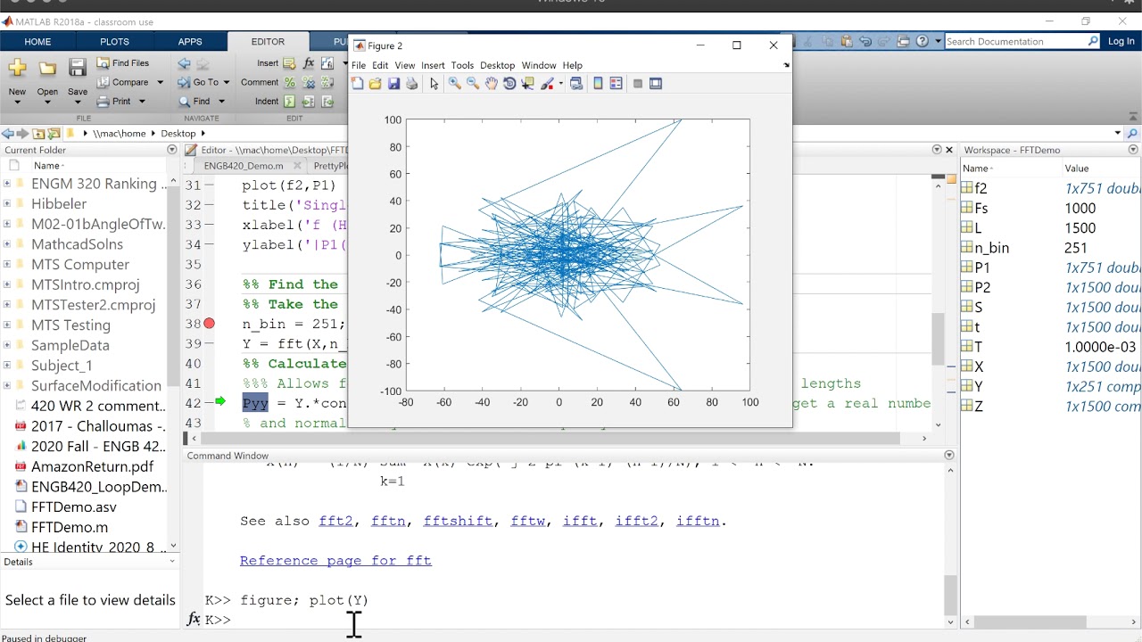 Matlab - Power Spectral Analysis