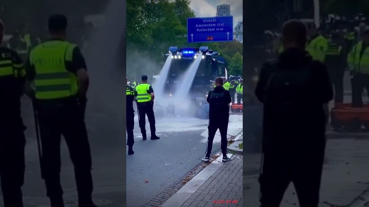 Klimaprotest und Wasserwerfer #deutschland #klima