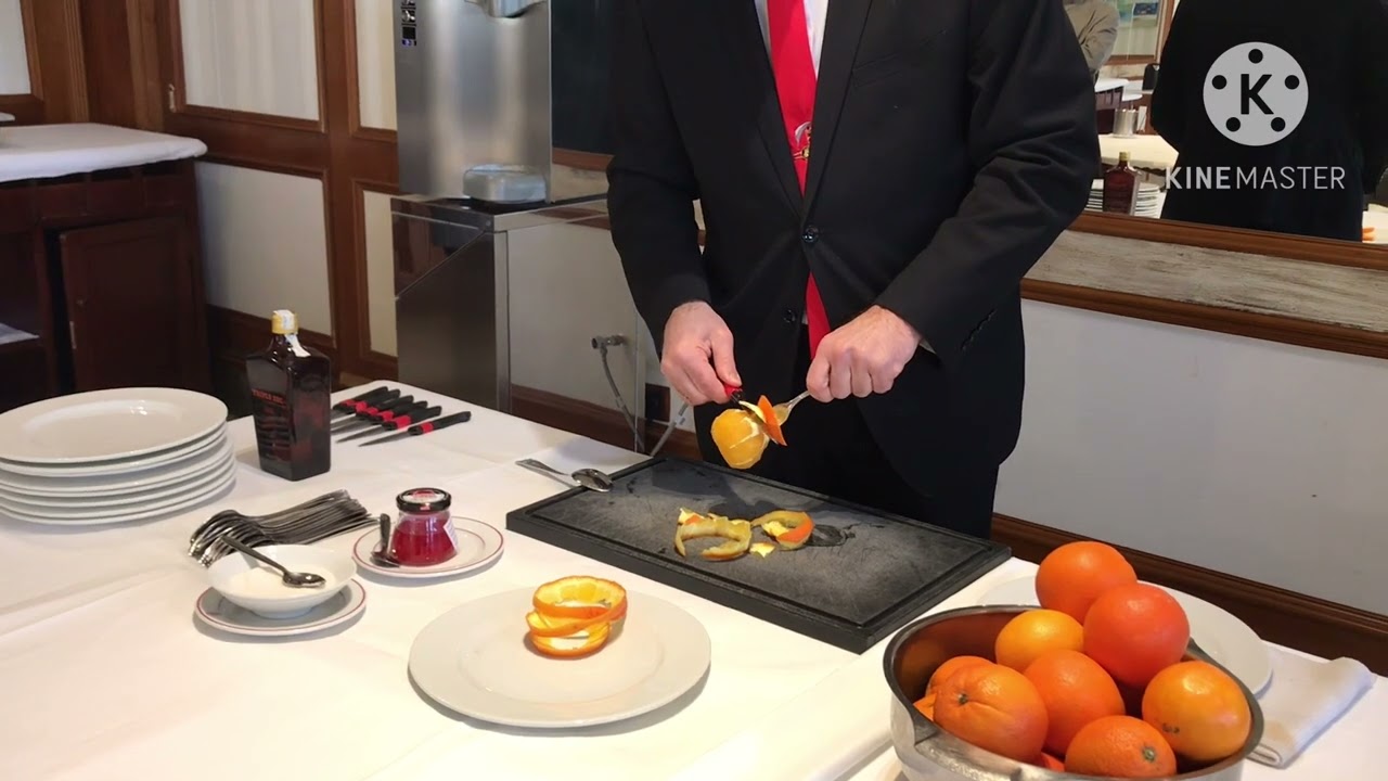 Elaboración de naranja preparada
