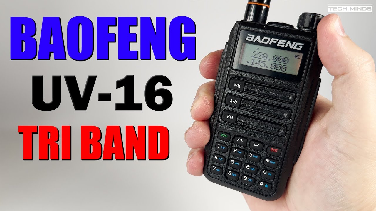 Портативный трёхдиапазонный приёмопередатчик Baofeng UV16