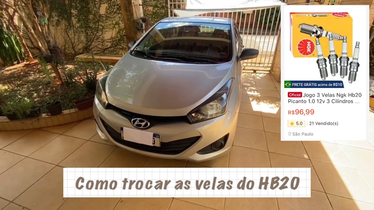 Como trocar as velas do HB20 1.0 (3 cilindros) Passo a Passo