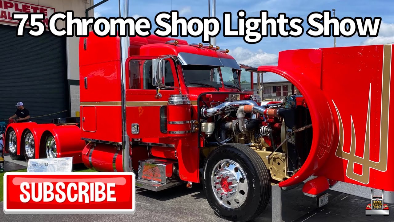 The 75 Chrome Shop Truck Show Night Lights and Horn Honks