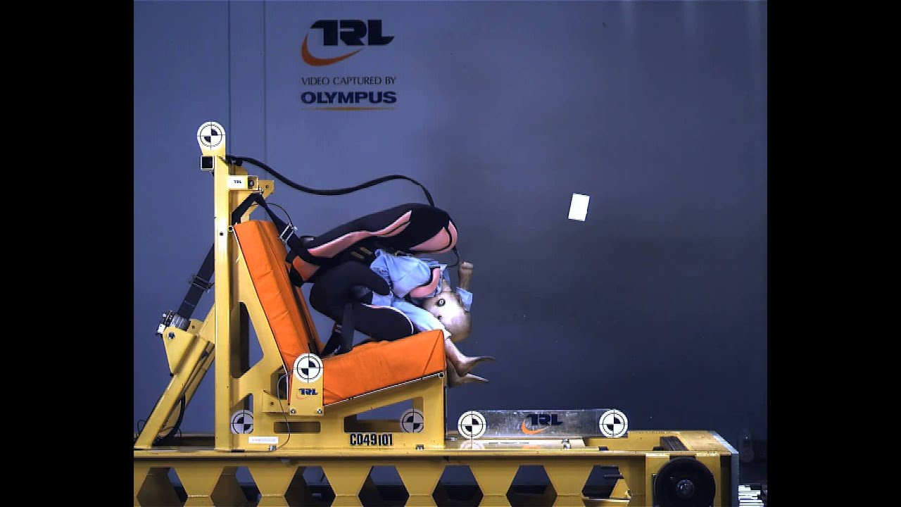 Child seat crash test video