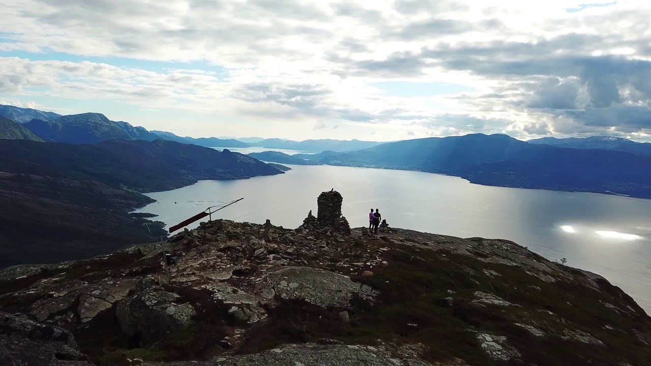 Hardanger Fjord Norway @ Herand with Mount Samlen