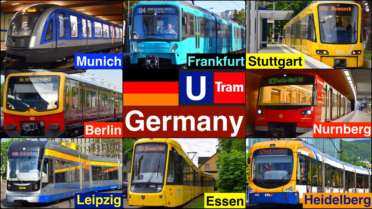 U Bahn, Tram / Commuter train in Germany