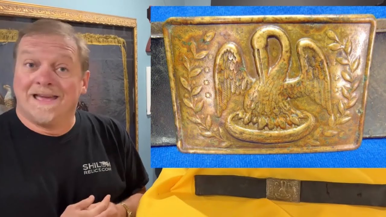 LOUISIANA! Rafael Eledge Shares a Pair of Louisiana State Seal Belt Buckles