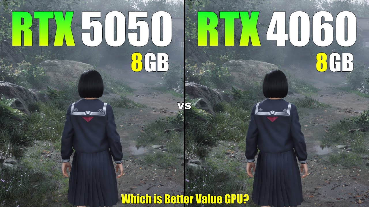 RTX 5050 vs RTX 4060 | 14 Games Tested | 1080p, Ray Tracing, DLSS, FG