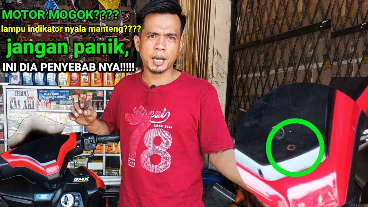 MOTOR MOGOK DAN LAMPU INDIKATOR NYALA TERUS PADA MOTOR AEROX