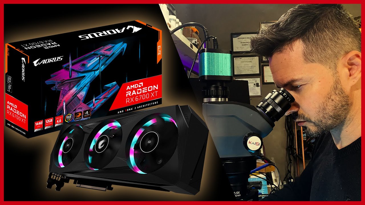 RX6700XT AORUS Curto na Alimentação 12v