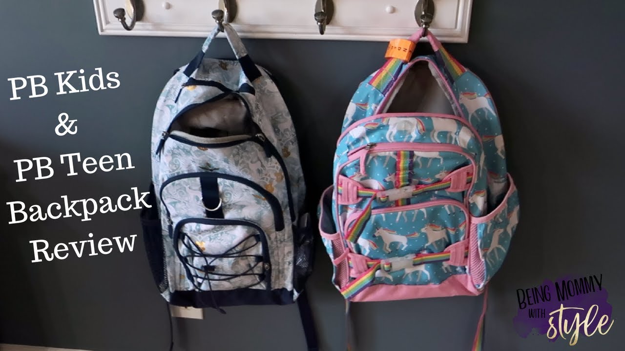 PBTeen & PBKids Large Backpack Size Review | beingmommywithstyle