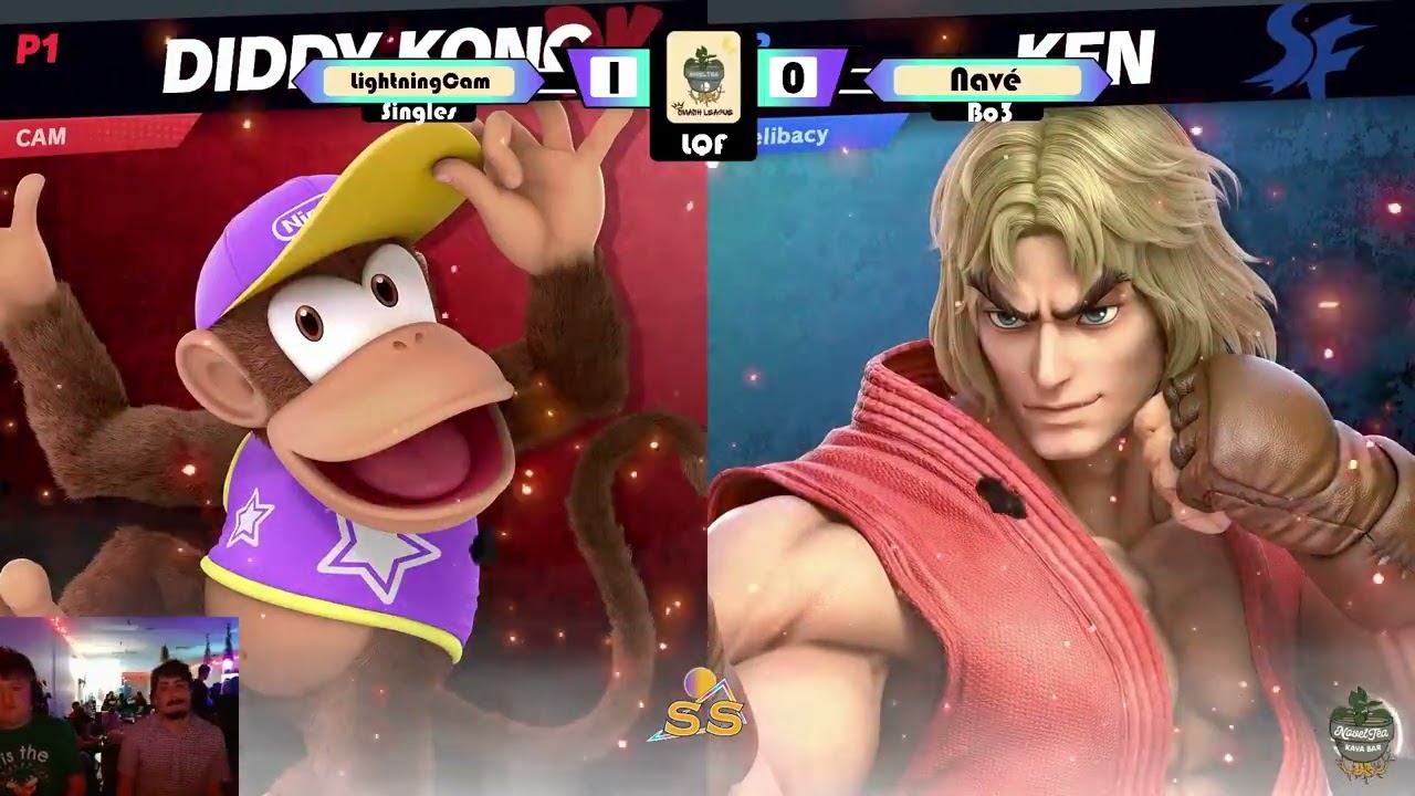 NTSL #54 Losers Quarter Finals - LightningCam (Diddy Kong) vs Navé (Ken) SSBU