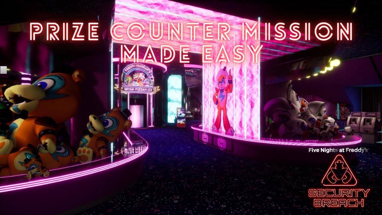 FNaF: Security Breach - Prize Counter Mission (RIDICULOUSLY EASY METHOD)