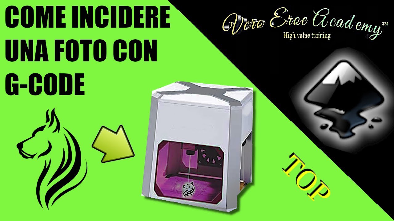 COME FARE UN FILE G-CODE DI UNA FOTO CON INKSCAPE