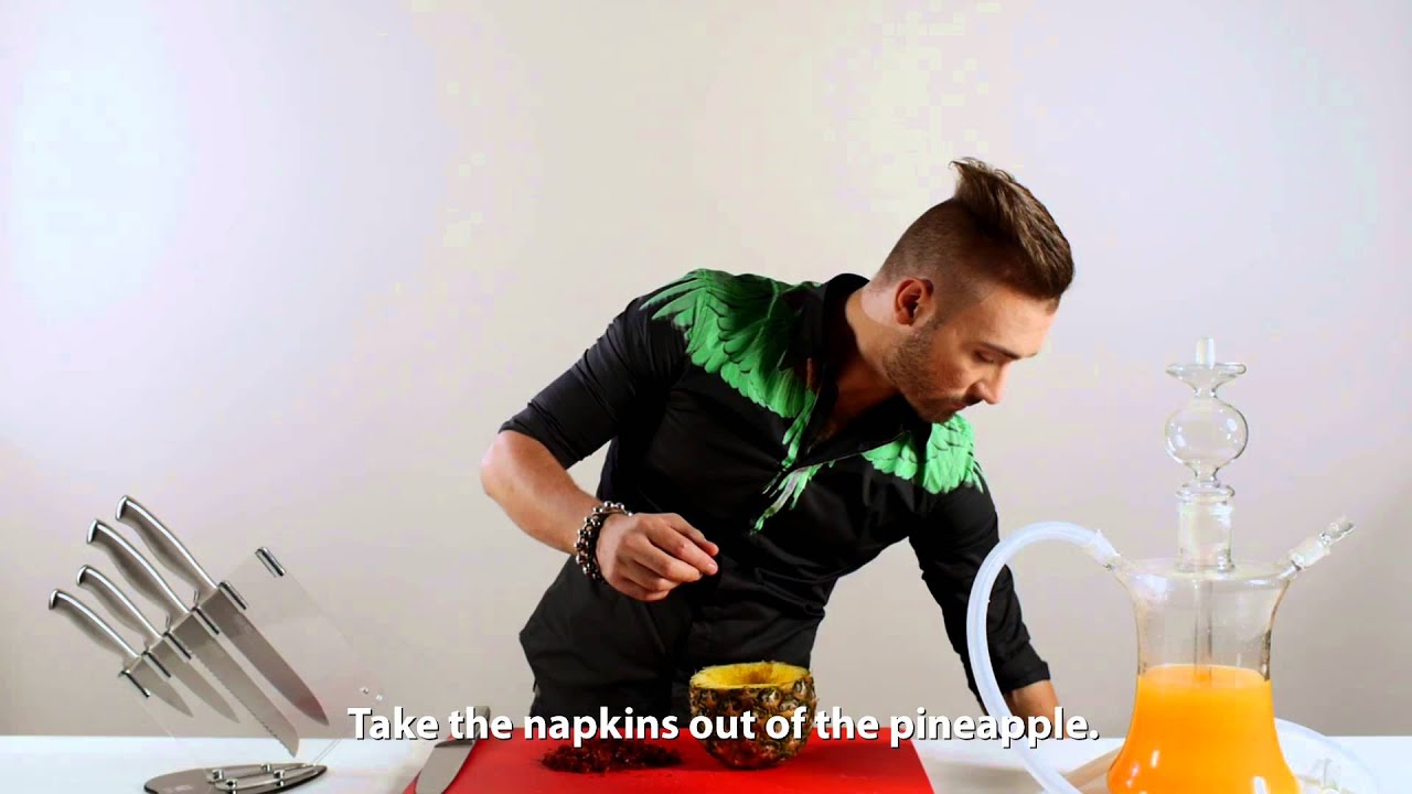 HOOKAH BOSS - Episode 10:  Preparation of an Сlassic Pineapple - Как приготовить чашу на ананасе