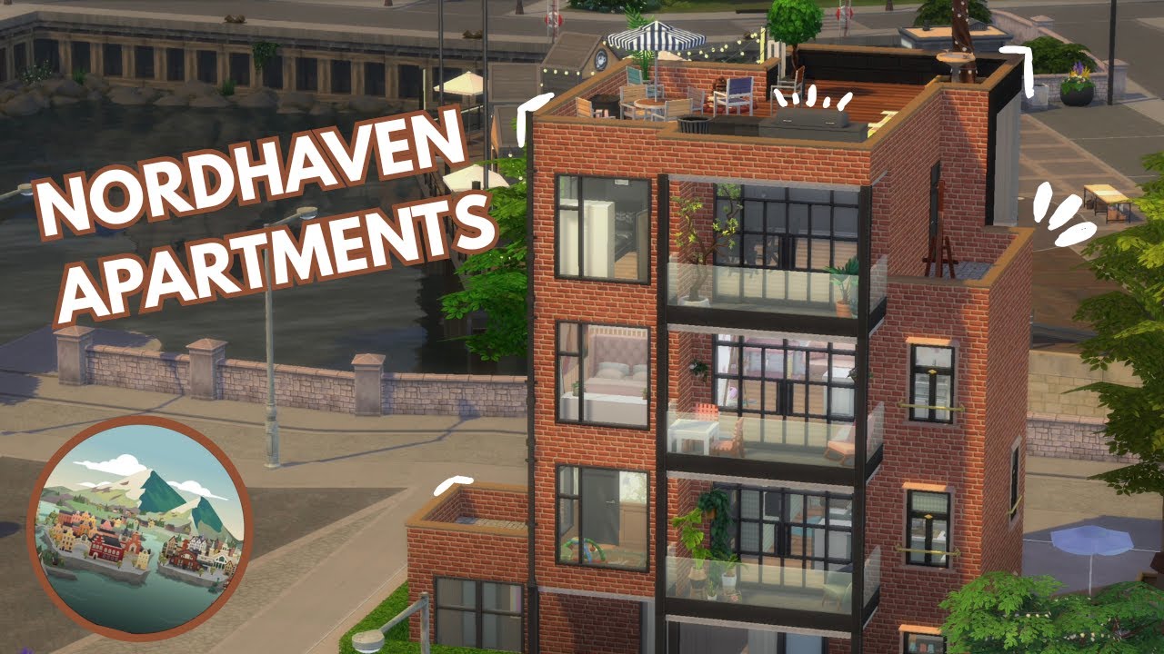NordHaven Apartments Speed Build | The Sims 4