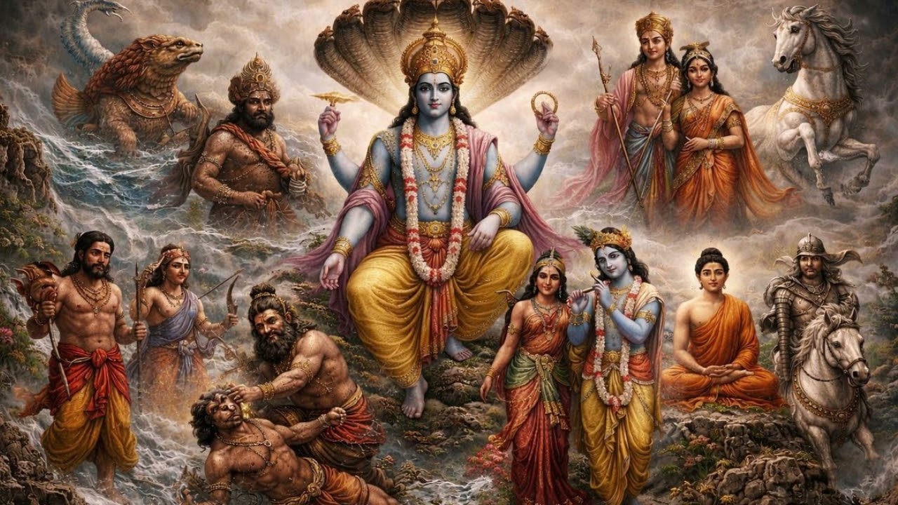 श्रीमन नारायण नारायण हरि हरि 🙏Divine Vishnu Mantra | Peace • Bhakti • Positive Energy