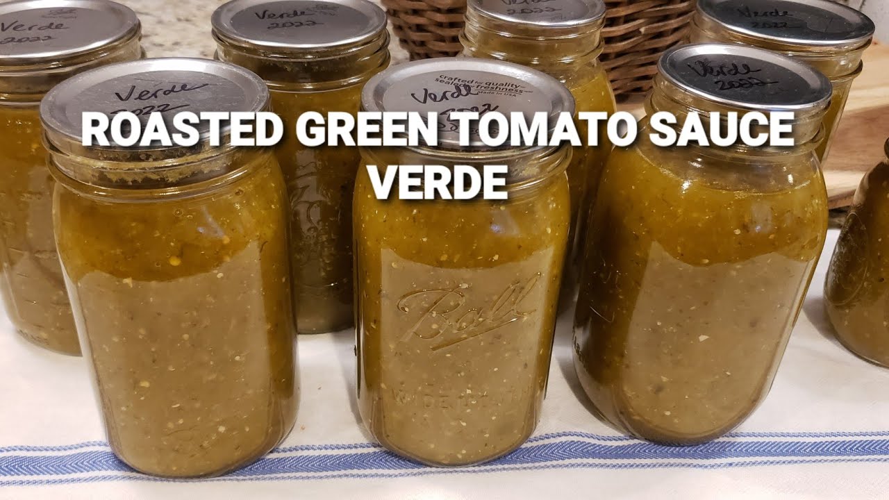 ROASTED GREEN TOMATO SAUCE VERDE