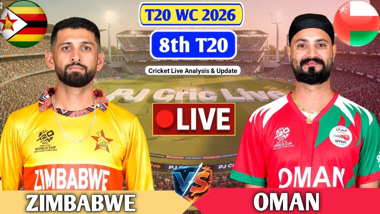 Zimbabwe Vs Oman 8th T20 Match | Live Score Analysis & Discussion | ZIM vs OMA T20 Live