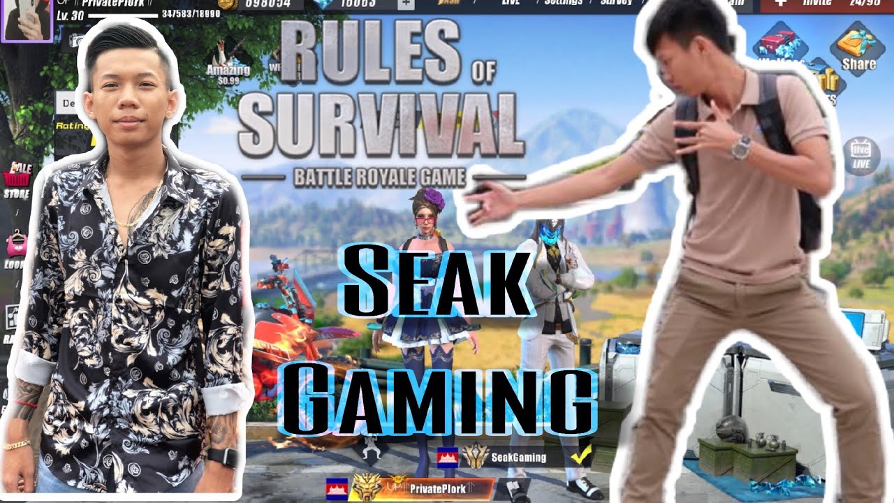 2 VS 58 Ft Seak Gaming /Rules Of Survival/-Ep.169/PrivatePlork