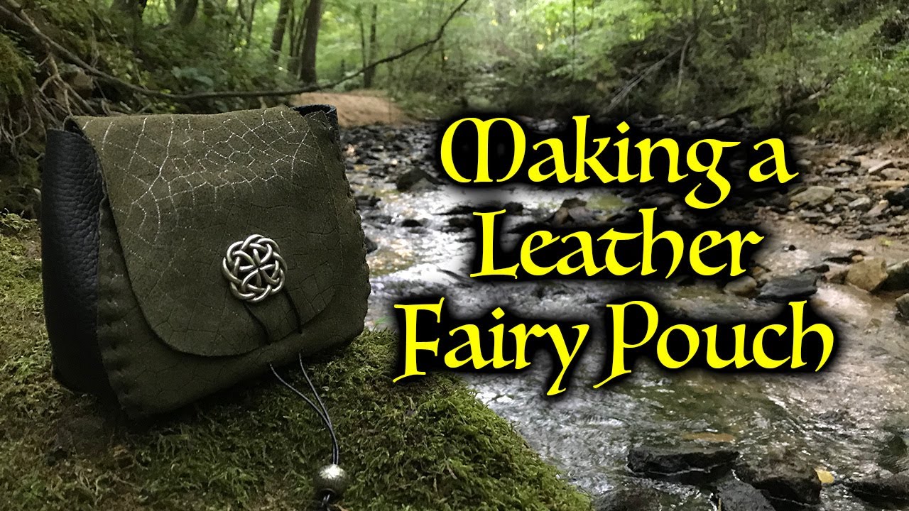 Making a Leather Fairy Belt Pouch