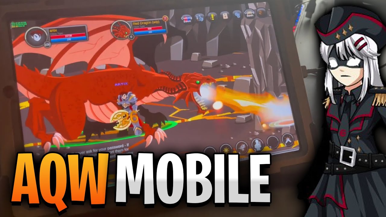 AQW Mobile Combat 6 mins of NEW Gameplay! AQW News!