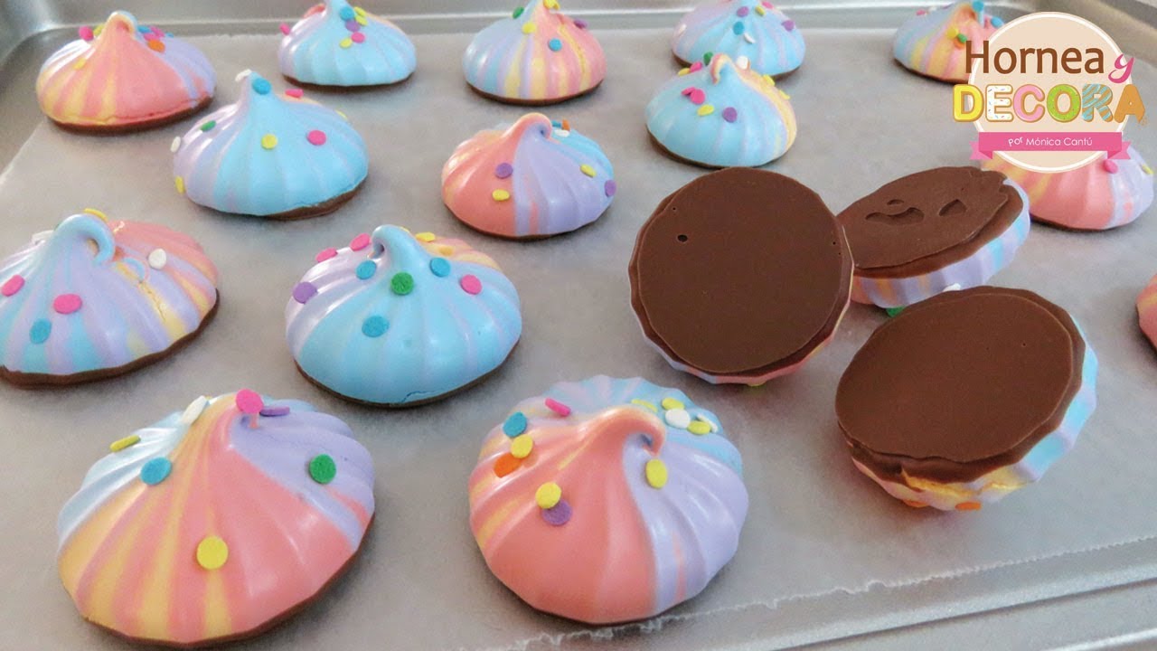 MERENGUES o SUSPIROS con chocolate / #60
