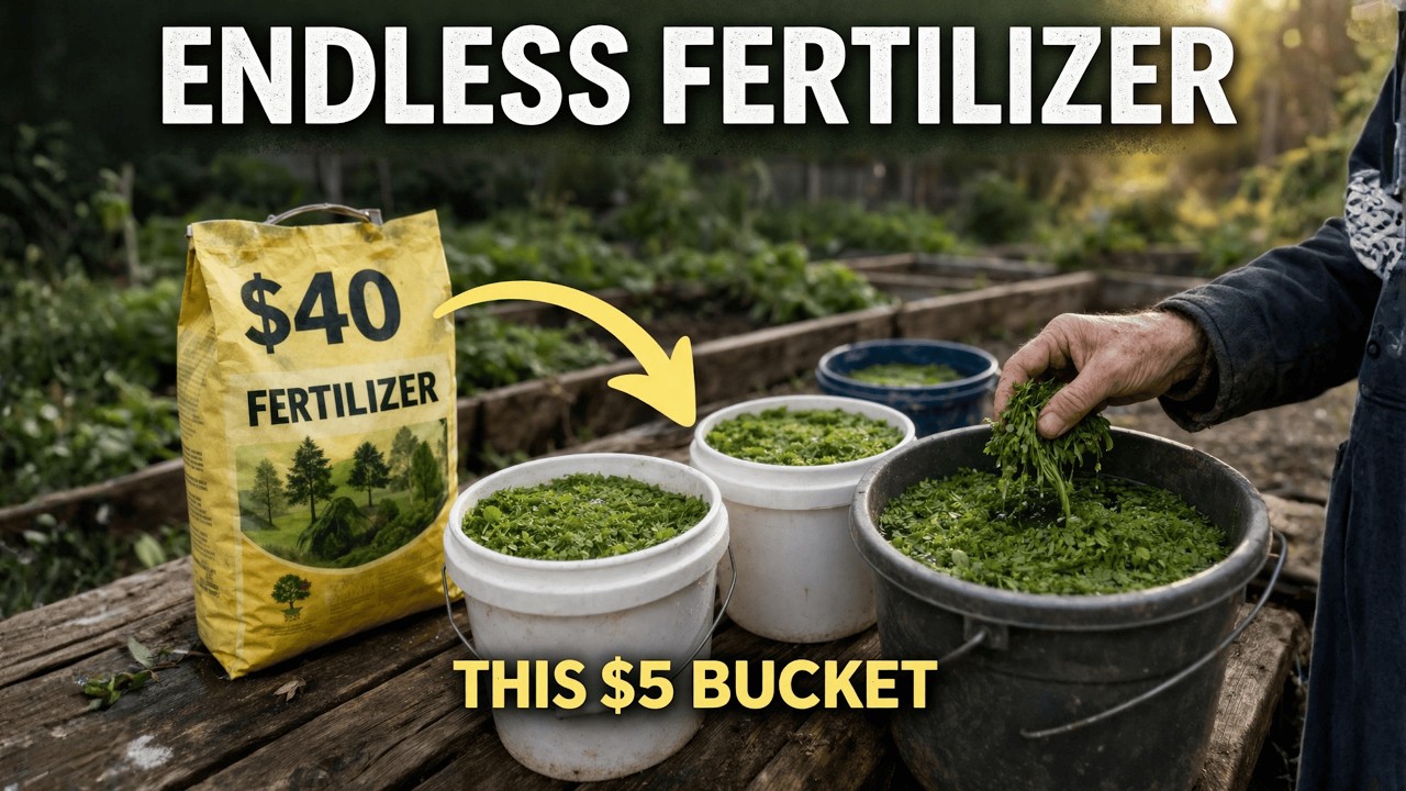 FREE Fertilizer Grows Itself In A Bucket &mdash; DOUBLES Weekly. Ancient Secret They BURIED For Centuries