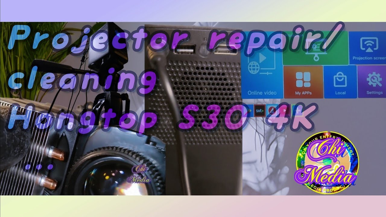 Hongtop S30 Max Android 10. projector Repair/Disassemble