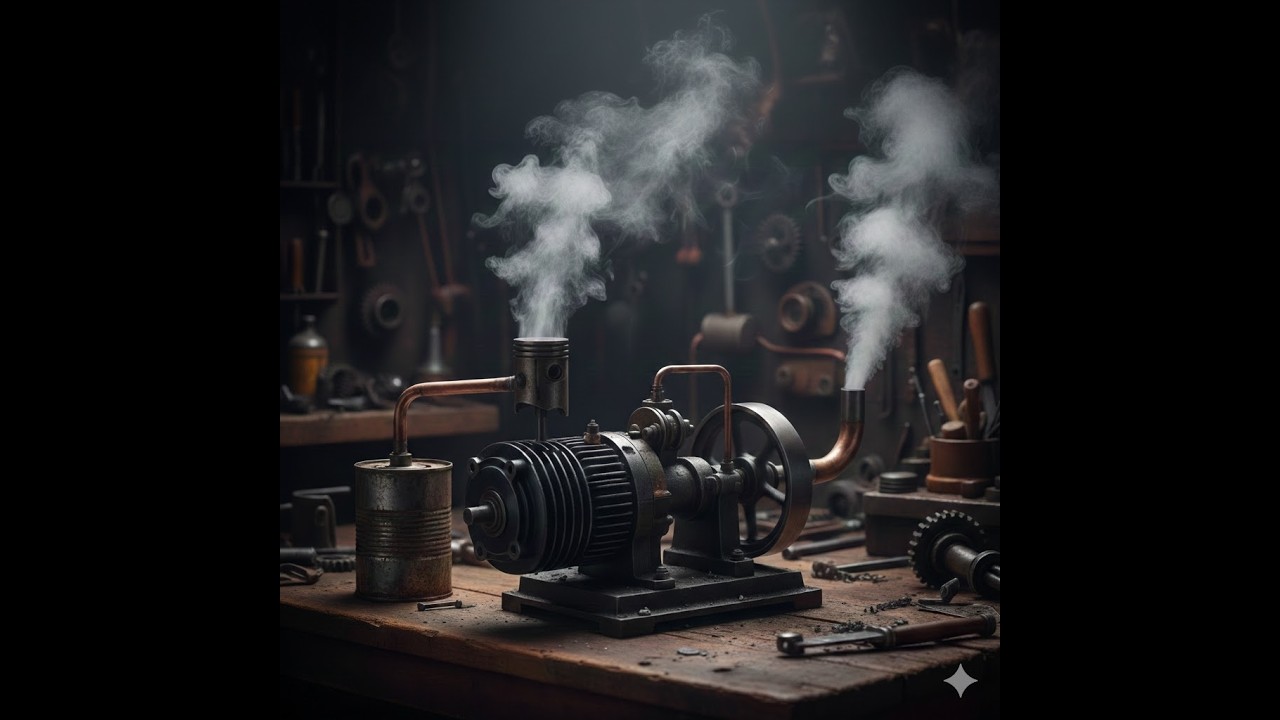 محرك  بخارى steam engine
