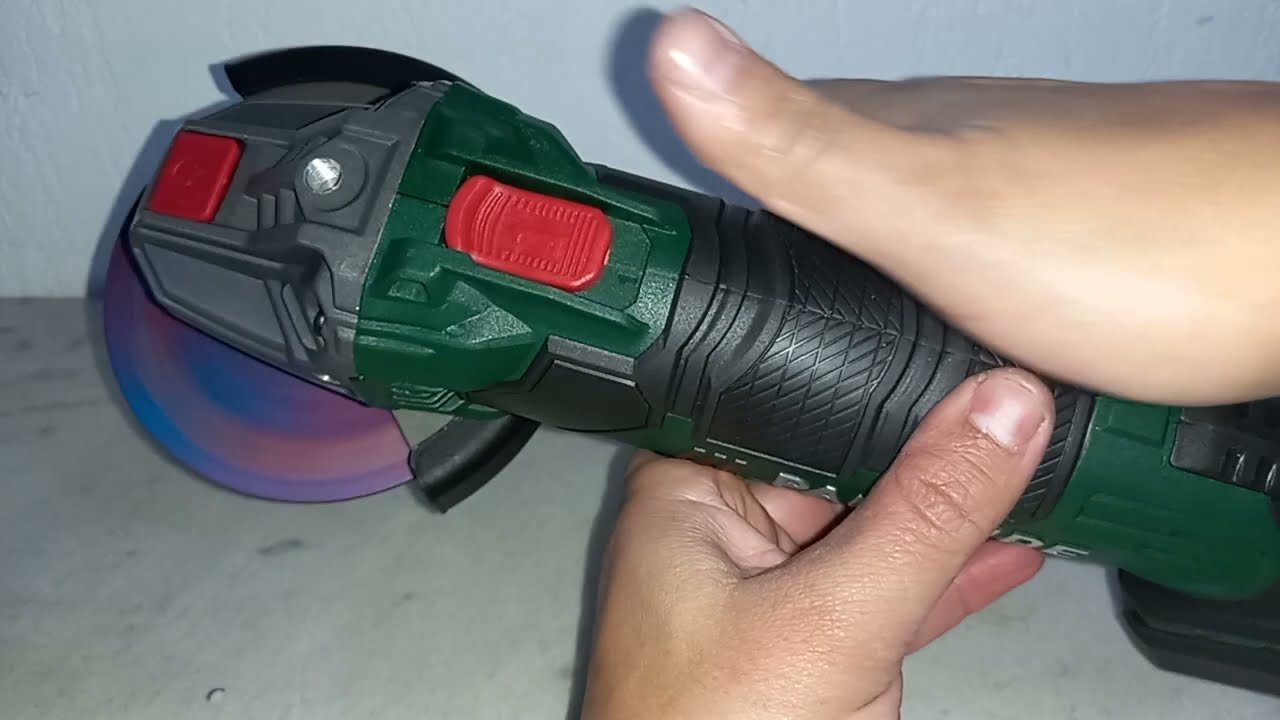 PRESENTATION MEULEUSE D'ANGLE SANS FIL PARKSIDE PWSA20C3