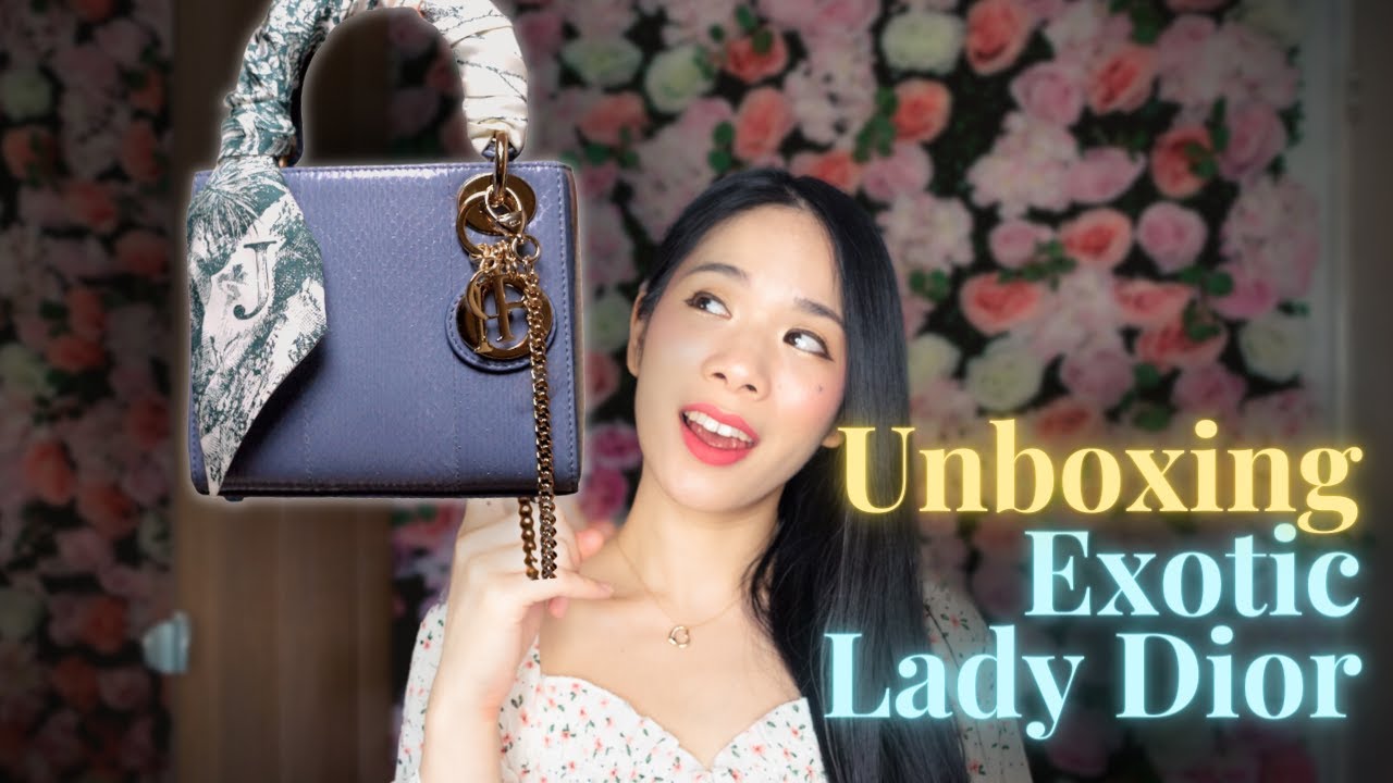 EXOTIC Python Mini Lady Dior Unboxing