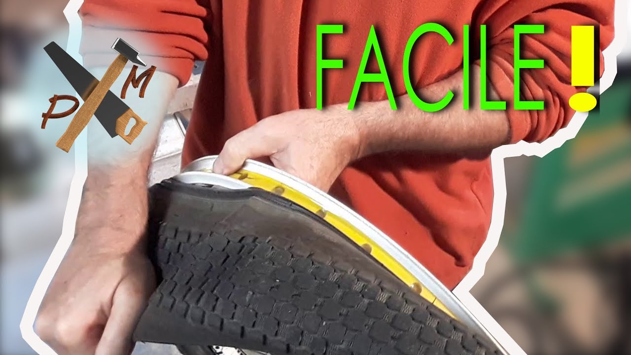 Tutoriel démonter pneu vélo - comment ça marche - bricolage facile sans outil PMbricoleur