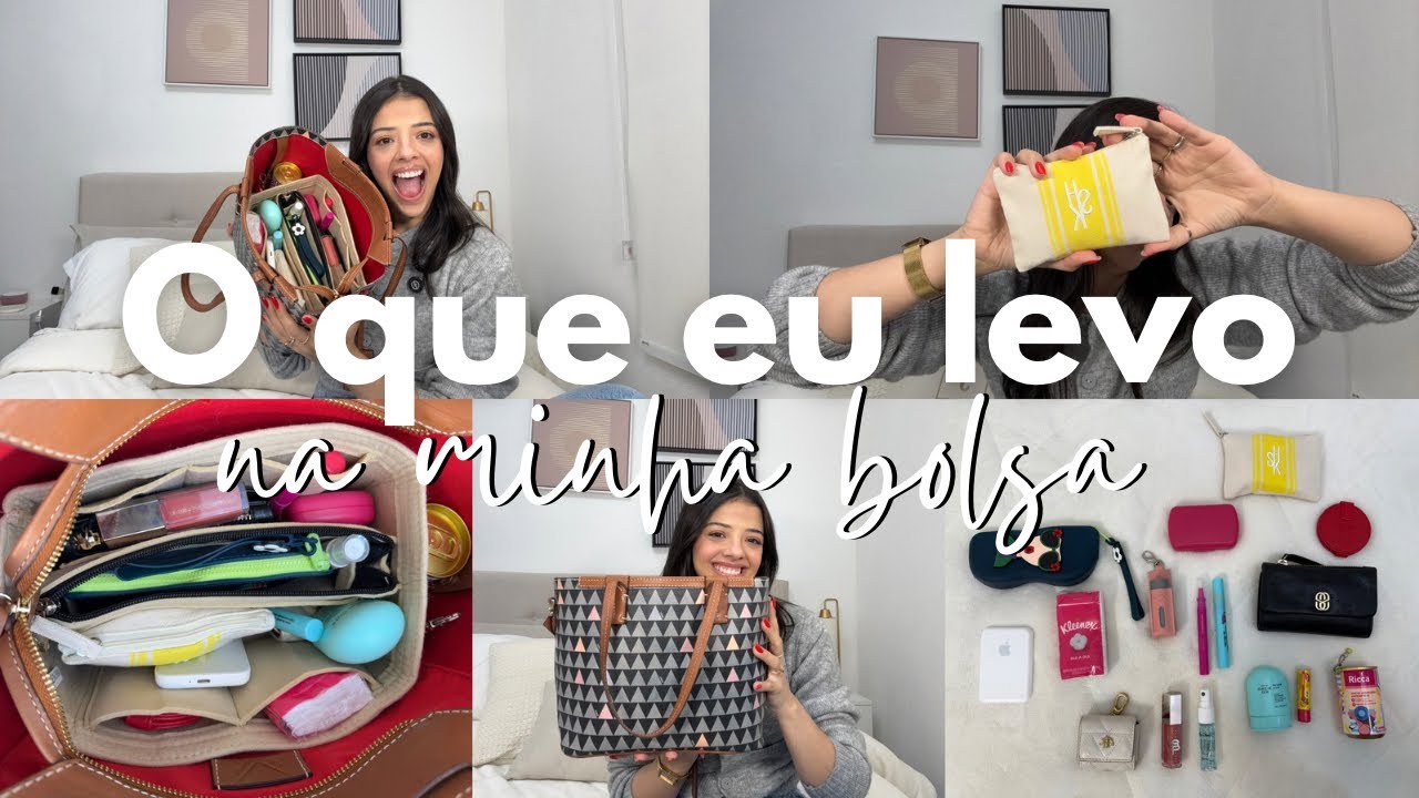 O QUE EU LEVO NA MINHA BOLSA + NECESSAIRE DE ITENS ESSENCIAIS 